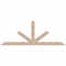 Ekena Millwork Saratoga Smooth Timber Gable Bracket, Douglas Fir, 108"W x 40"H x 5 1/2"D x 5 1/2"F, 9/12 Pitch GBW108X40X0606SAR00SDF - alternate 1